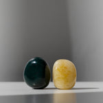 Yellow Aventurine + Bloodstone Tumbled Stone Pair