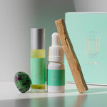 BUNDLE: Spring Ritual Aroma Roller, Stone, Diffuser Blend + Palo Santo