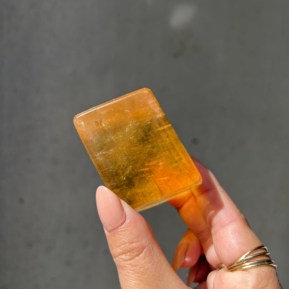 Honey Calcite Polished - 03