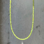 Peridot Faceted Necklace