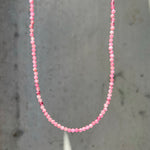 Pink Tourmaline Faceted Necklace