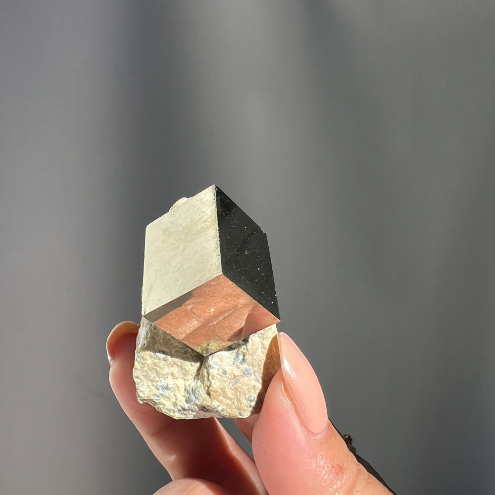 Pyrite Cube in Matrix A-grade - 01