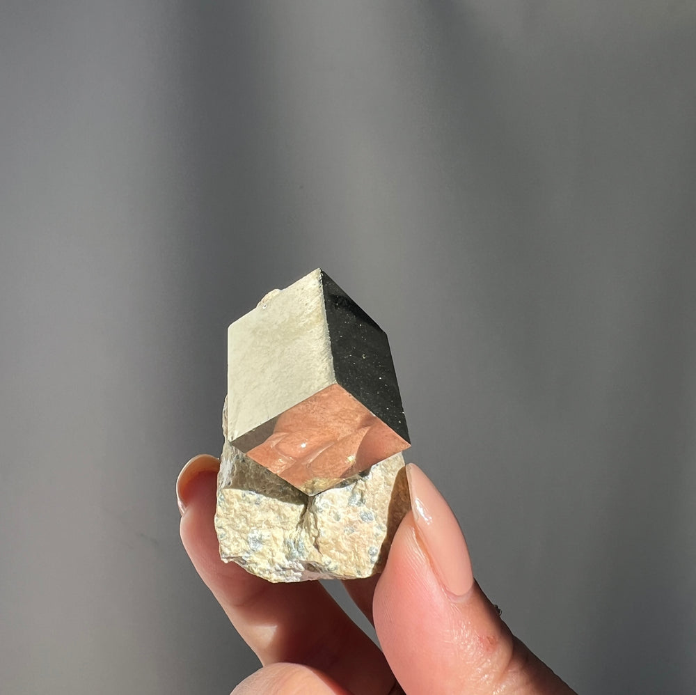 Pyrite Cube in Matrix A-grade - 01