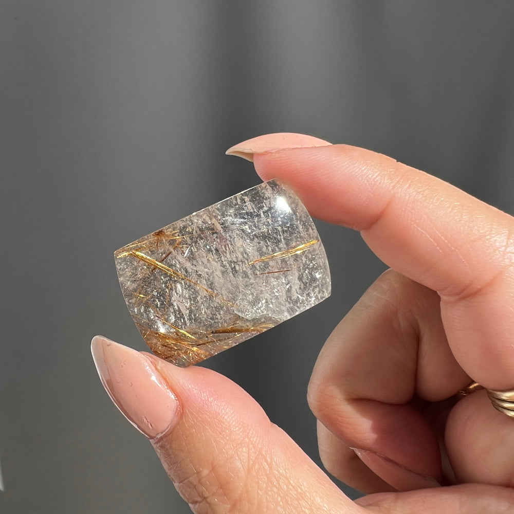 Rutilated Quartz Cabochon - 03