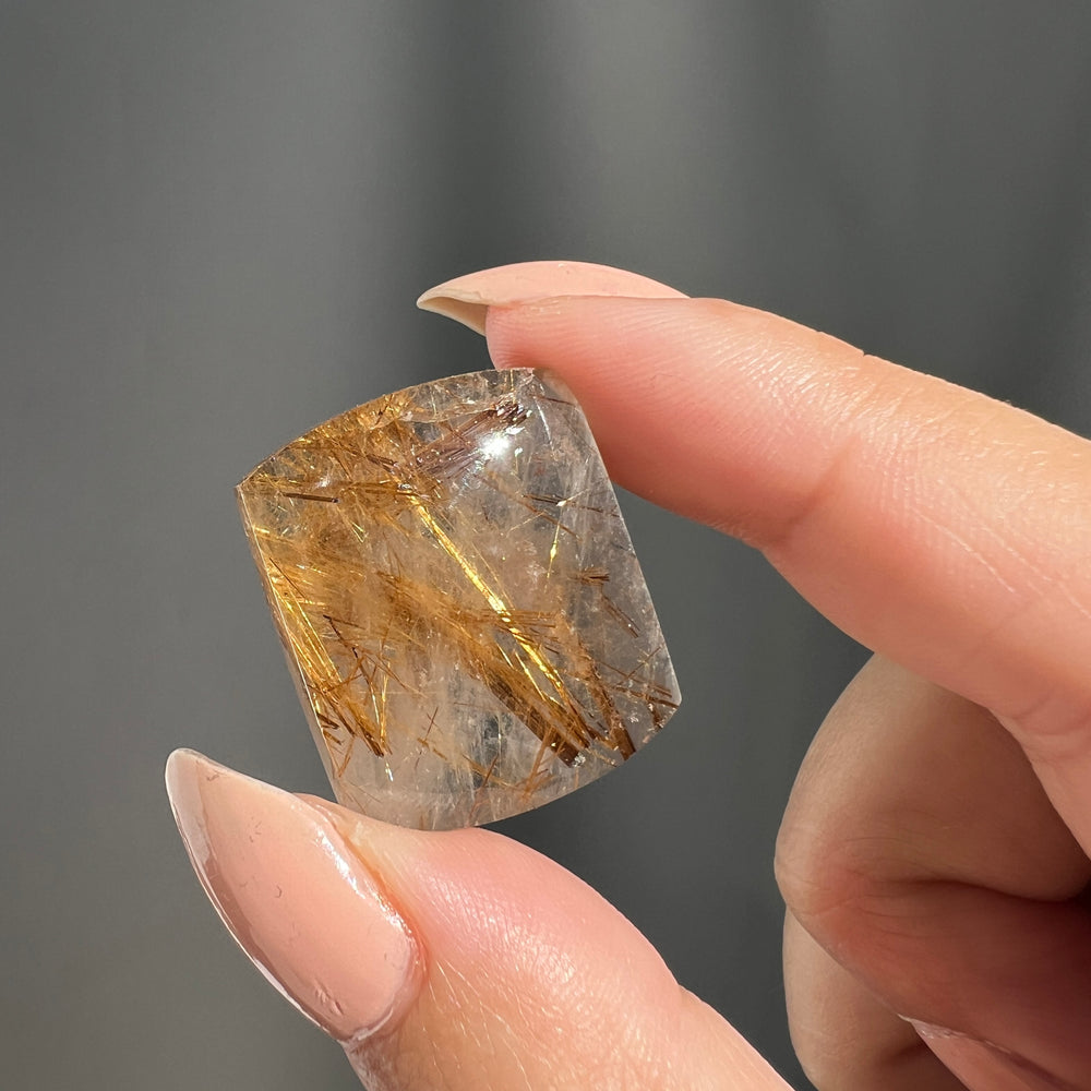 Rutilated Quartz Cabochon - 04