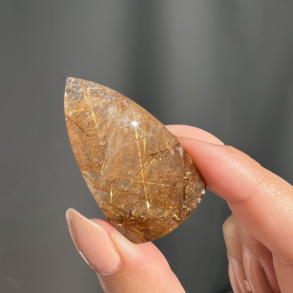 Rutilated Quartz Cabochon - 05