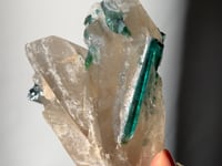 
                
                    Load and play video in Gallery viewer, Bi-colour Blue Green Elbaite Tourmaline &amp;amp; Quartz - 05
                
            