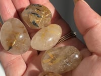 
                
                    Load and play video in Gallery viewer, Rutilated Quartz Tumble 1pc
                
            