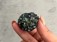 
                
                    Load and play video in Gallery viewer, Iridescent Pyrite Polymorph Ball - 03
                
            