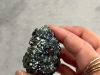 
                
                    Load and play video in Gallery viewer, Iridescent Pyrite Polymorph Ball - 04
                
            