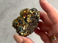 
                
                    Load and play video in Gallery viewer, Iridescent Pyrite Polymorph Ball - 02
                
            