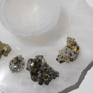 Add On - Iridescent Pyrite Cluster 2pcs