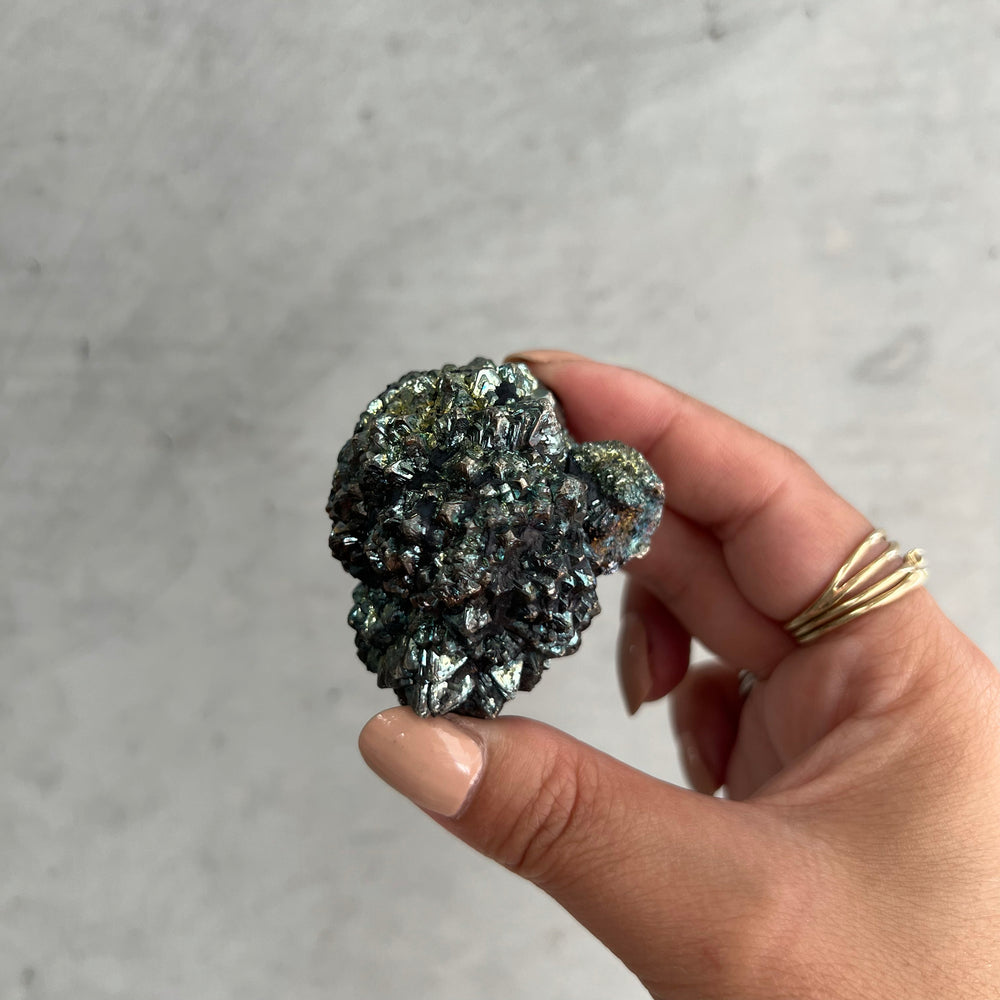Iridescent Pyrite Polymorph Ball - 06