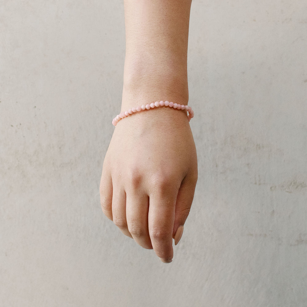 Pink Opal Faceted Bracelet