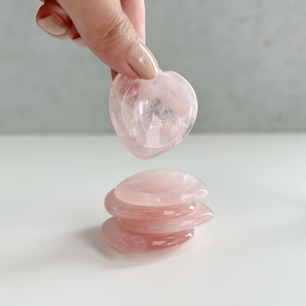 Rose Quartz Worry Stone 1pc
