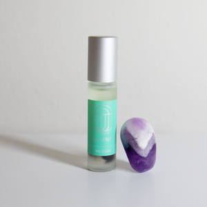 Welcome aromatherapy roller blend and chevron amethyst